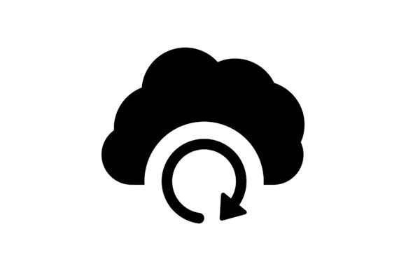 Backup, Cloud, Time Machine Icon: A Versatile Design Asset for Digital and Print Projects