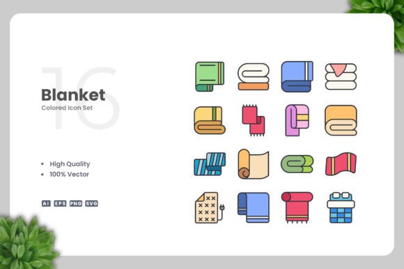 Blanket Color Icons: Simple, Clean, and Versatile