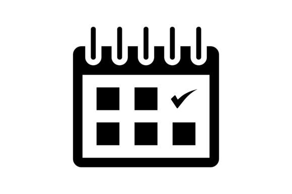 Calendar, Checkmark, Done Icon. A Practical Visual Tool for Organization and Communication