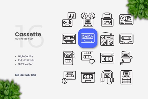 Cassette Icons: A Versatile Design Solution for Modern Projects