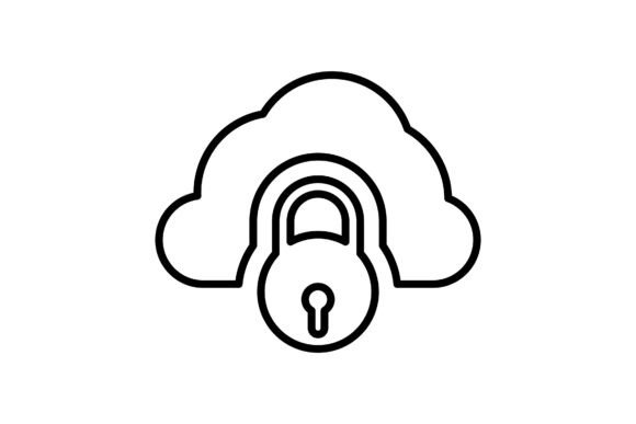 Cloud, Lock, Secure Icon