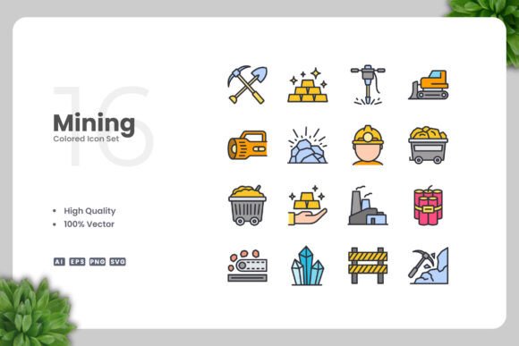 Mining Color Icons: A Modern Design Solution for Every Project