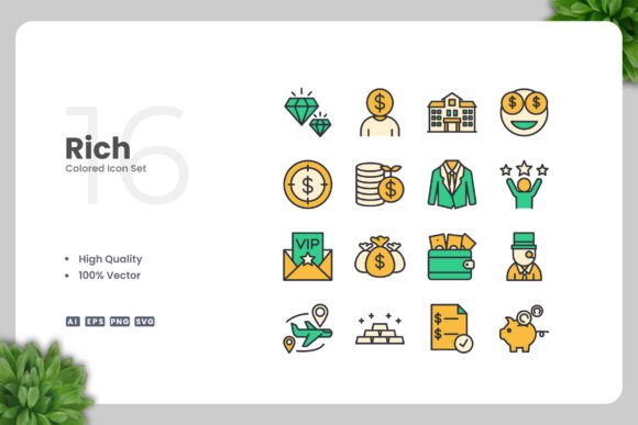Rich Color Icons for Modern Design
