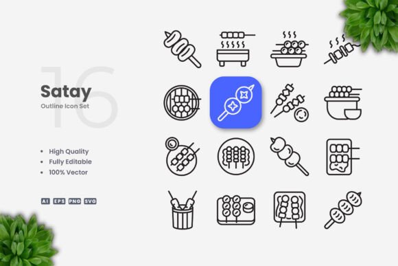 Satay Icons: The Perfect Choice for Simple and Clean Icon Design