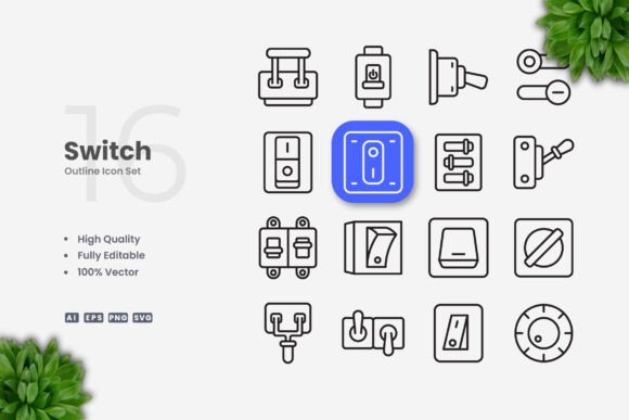 Switch Icons: Simple, Clean, and Versatile