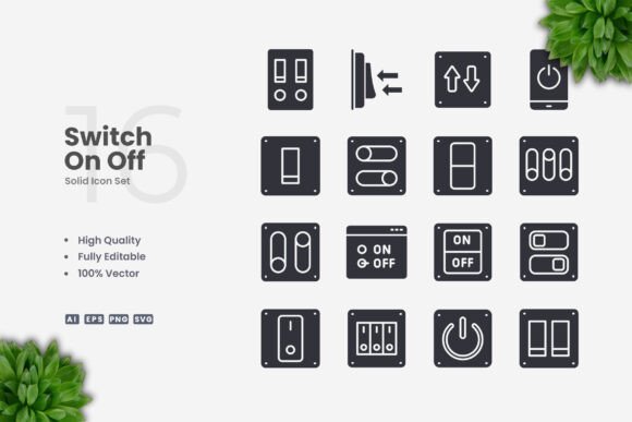 Switch on Off Solid Icons: A Modern Design Essential for Digital and Physical Projects