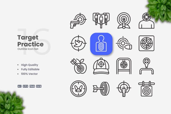 Target Practice Icons: A Versatile Tool for Modern Design Needs